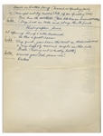 Moe Howard's Handwritten Story Notes, Signed Within & Mentioning Shemp -- Several Scenes Entitled ''Doctor's Song'' & Then ''Photographers Scene'' -- 2pp. on 2 Sheets Measure 8.5'' x 11'' -- Very Good